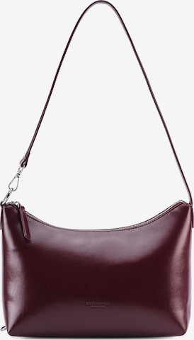 Seidenfelt Manufaktur Schultertasche 'Delary' in Rot: Vorderseite