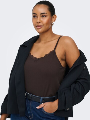 ONLY Carmakoma - Top 'CARSILLE' en marrón