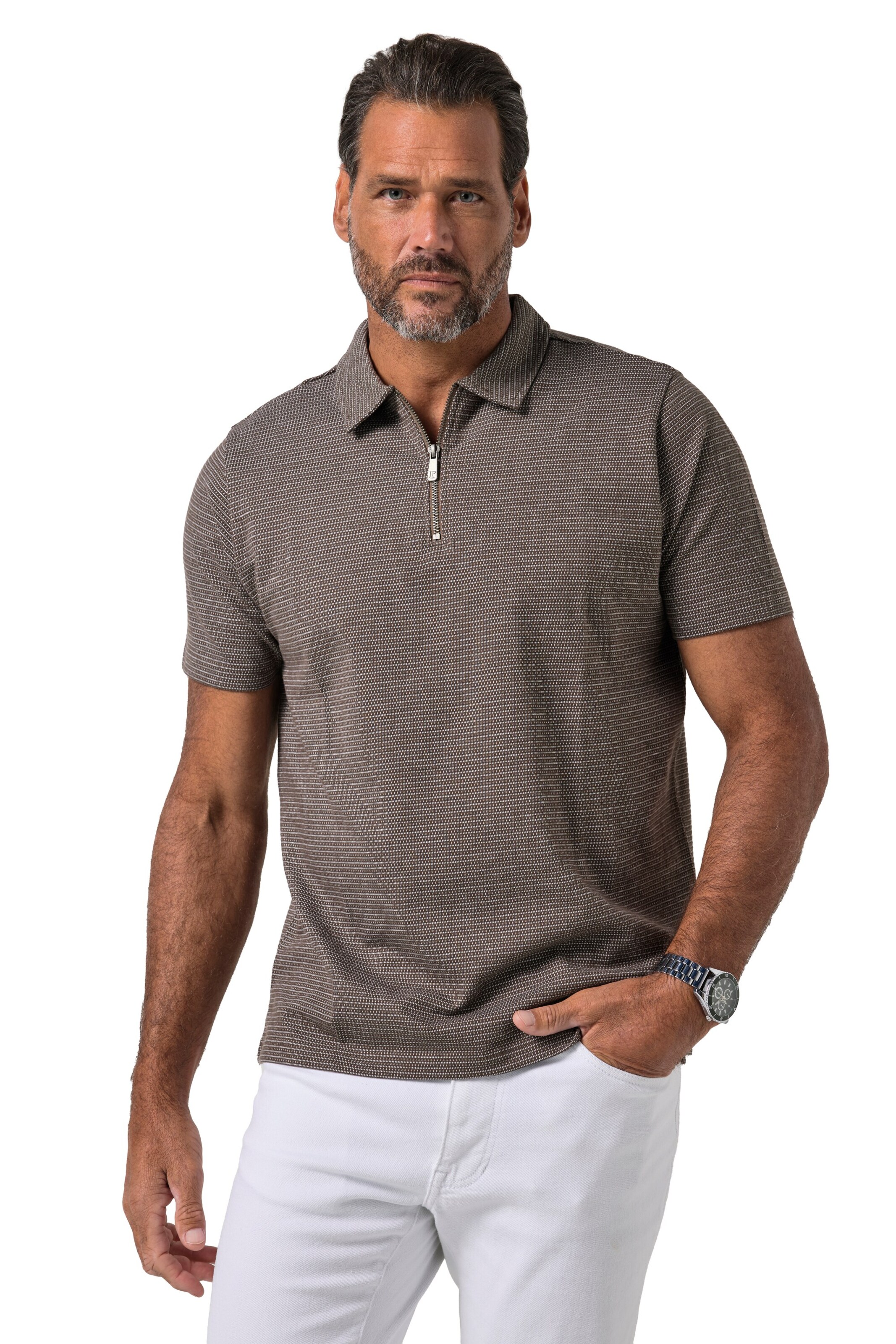 JP1880 Shirt in Brown: front