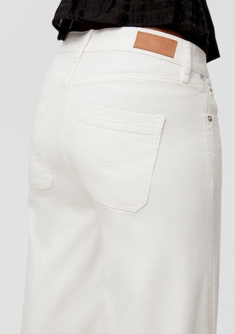 QS Wide leg Jeans 'Catie' in Wit