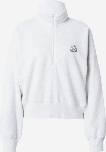 Abercrombie & Fitch Sweatshirt in dunkelgrau / graumeliert / smaragd, Produktansicht