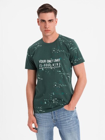 Ombre Shirt in Green: front
