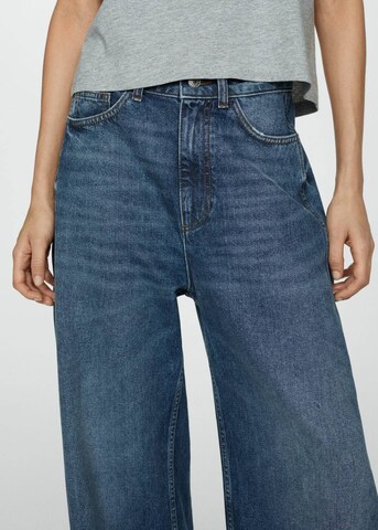 MANGO Wide leg Jeans 'Camilla' in Blauw