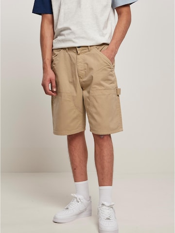Urban Classics Regular Pants in Brown: front