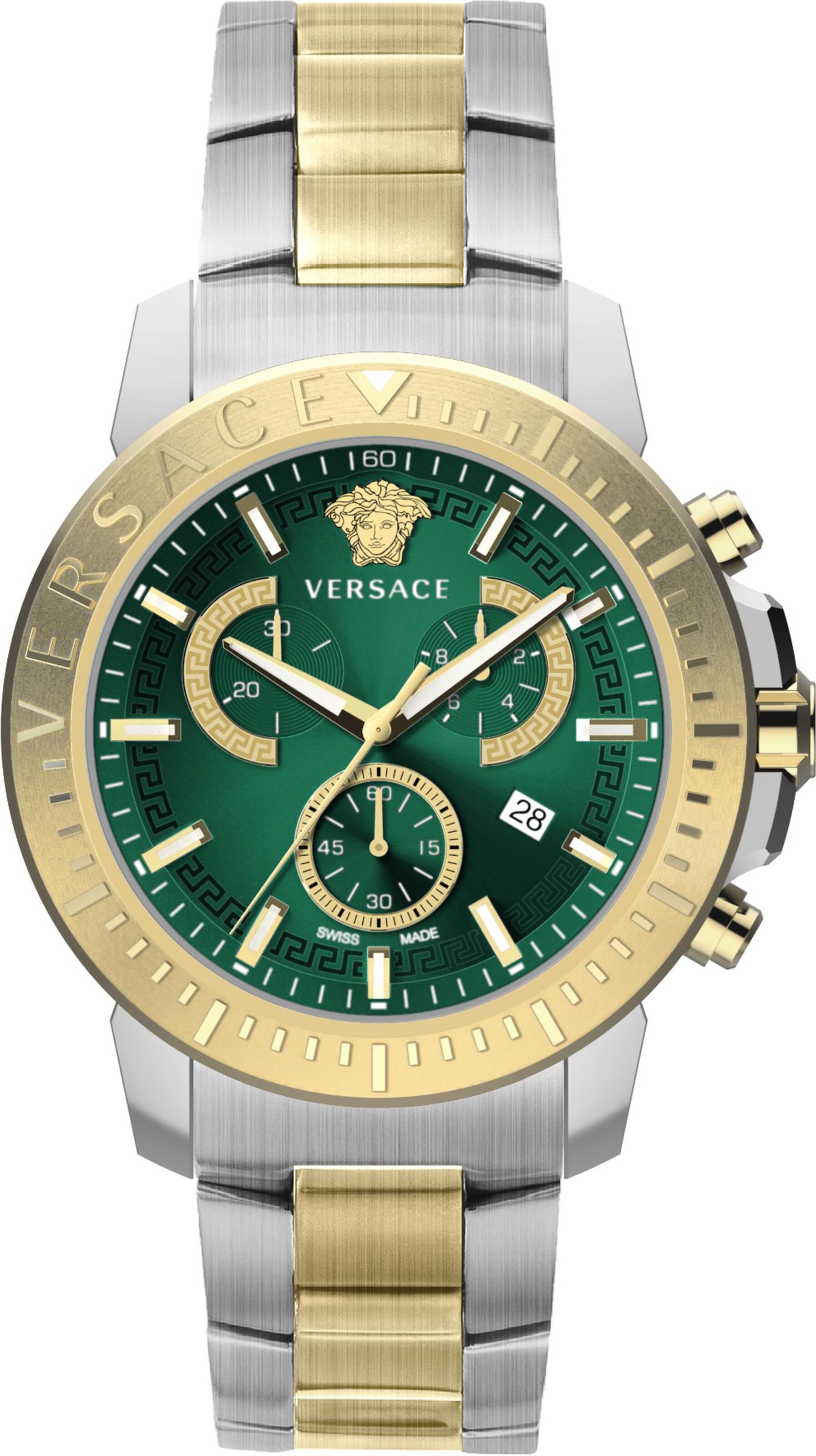 VERSACE Analoog horloge in Zilver: voorkant