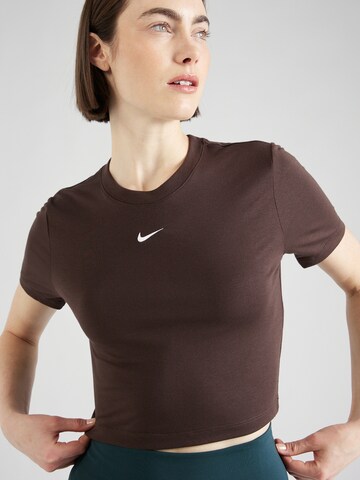 Nike Sportswear Shirt 'Essential' in Brown