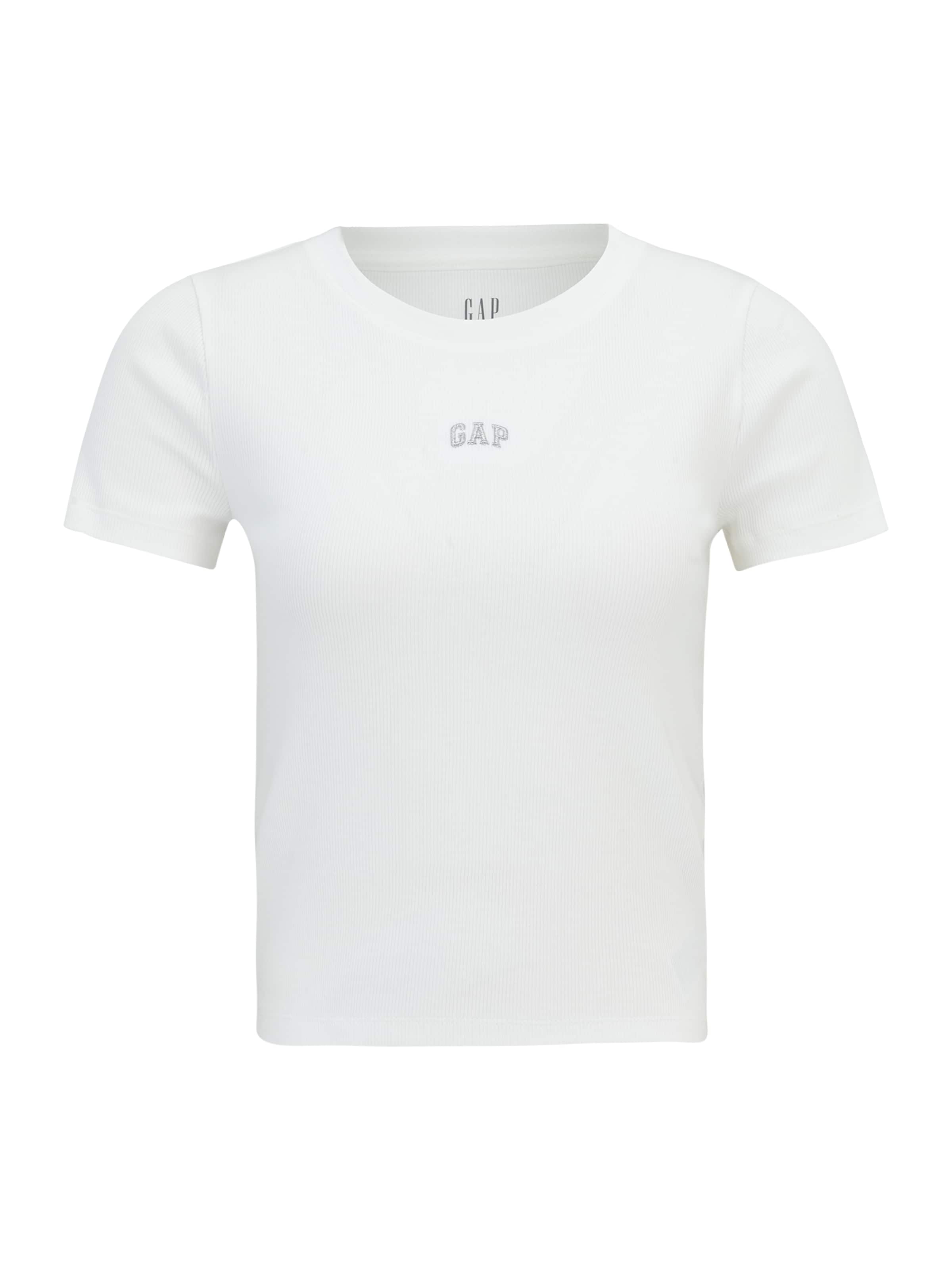 Gap Petite Μπλουζάκι σε λευκό: μπροστά