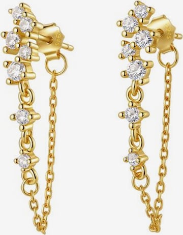 Hey Happiness Earrings 'Radiant Blossom' in Gold: front