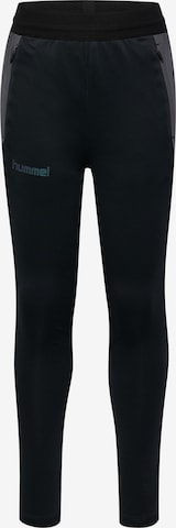 Skinny Pantalon de sport 'BLAZE26 PRO' Hummel en noir : devant