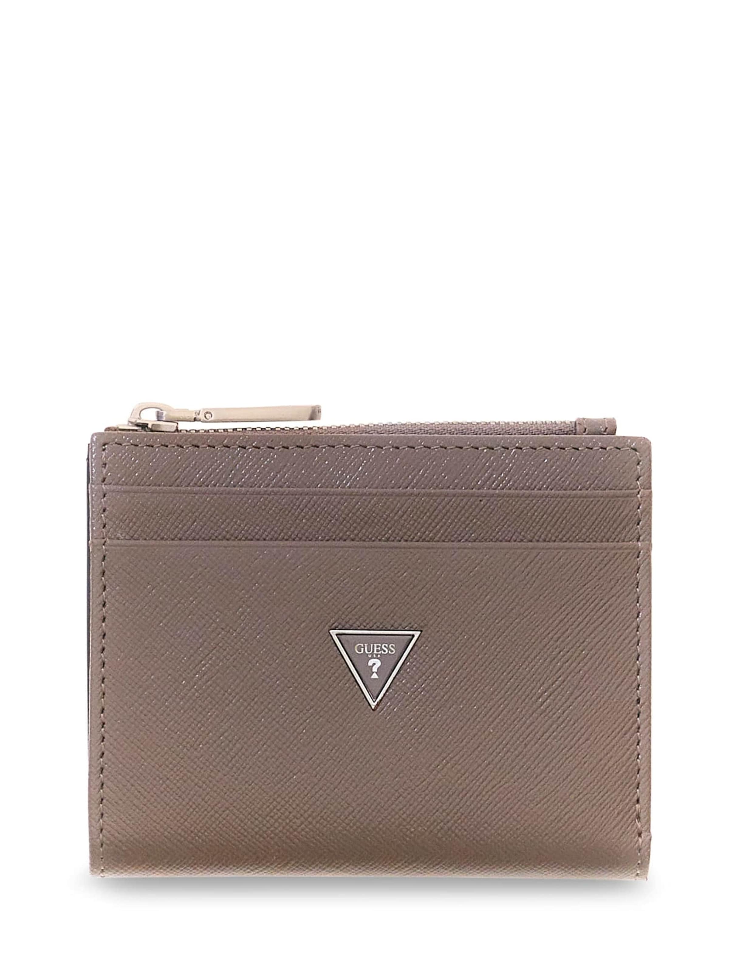 GUESS Wallet 'Milano' in Brown: front