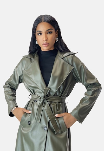 Elara Mantel in grün, Produktansicht