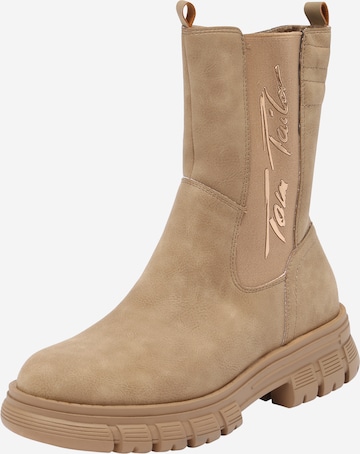 TOM TAILOR Stiefelette in Beige: predná strana