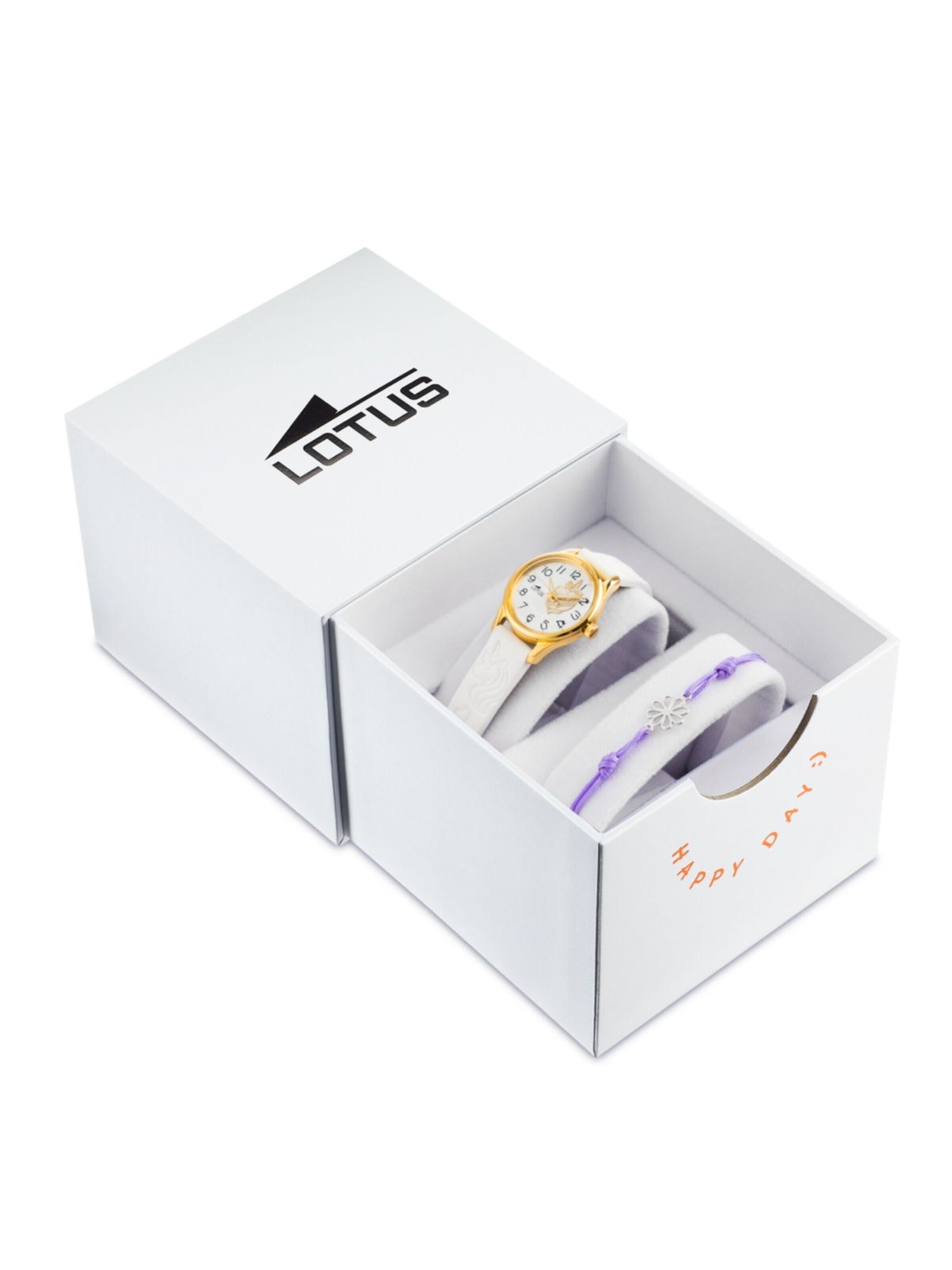 Montre Lotus en blanc