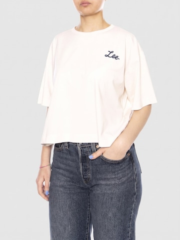 T-shirt 'GOOD DAY ECRU' Lee en blanc : devant