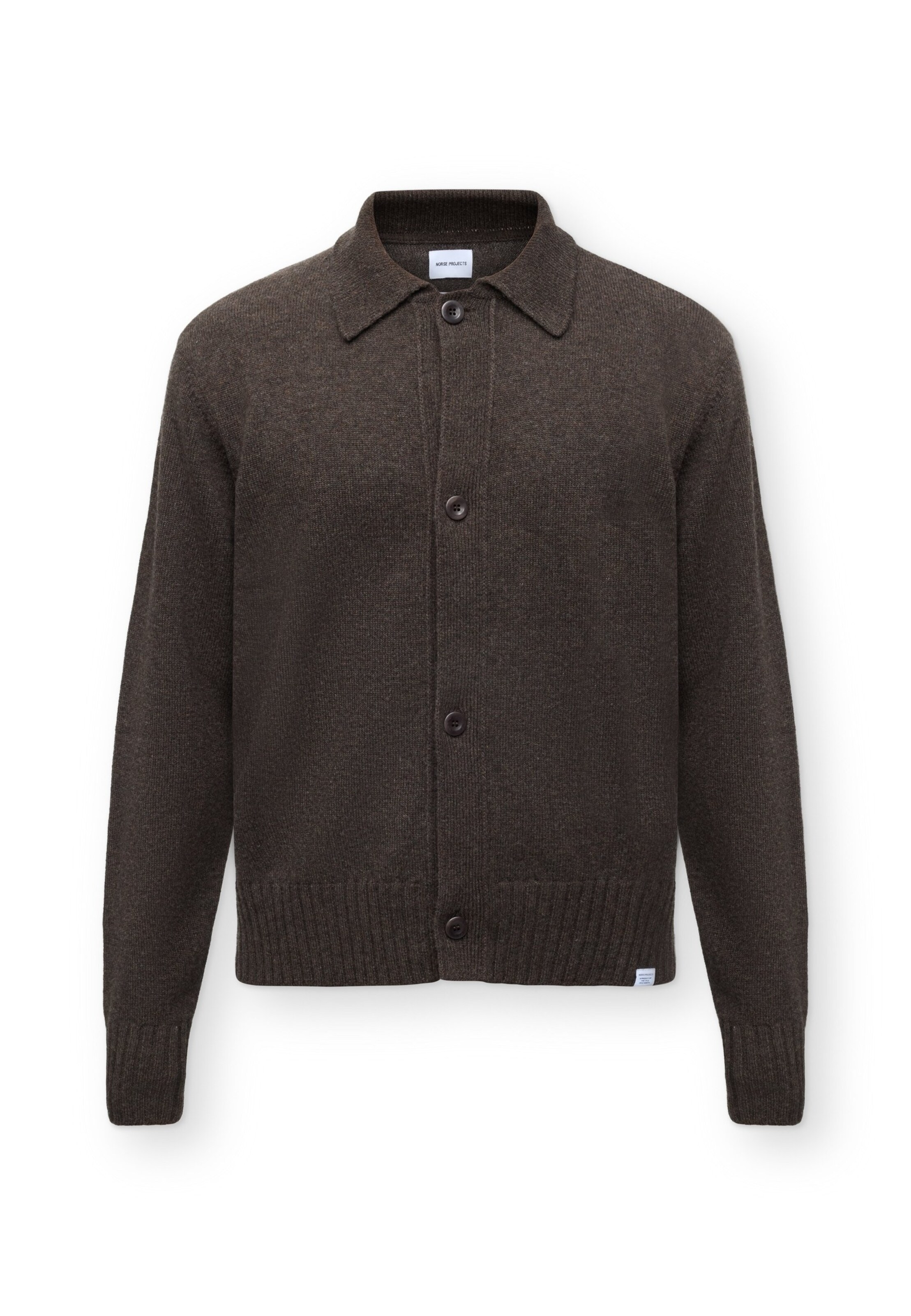 NORSE PROJECTS Kofta i brun: framsida