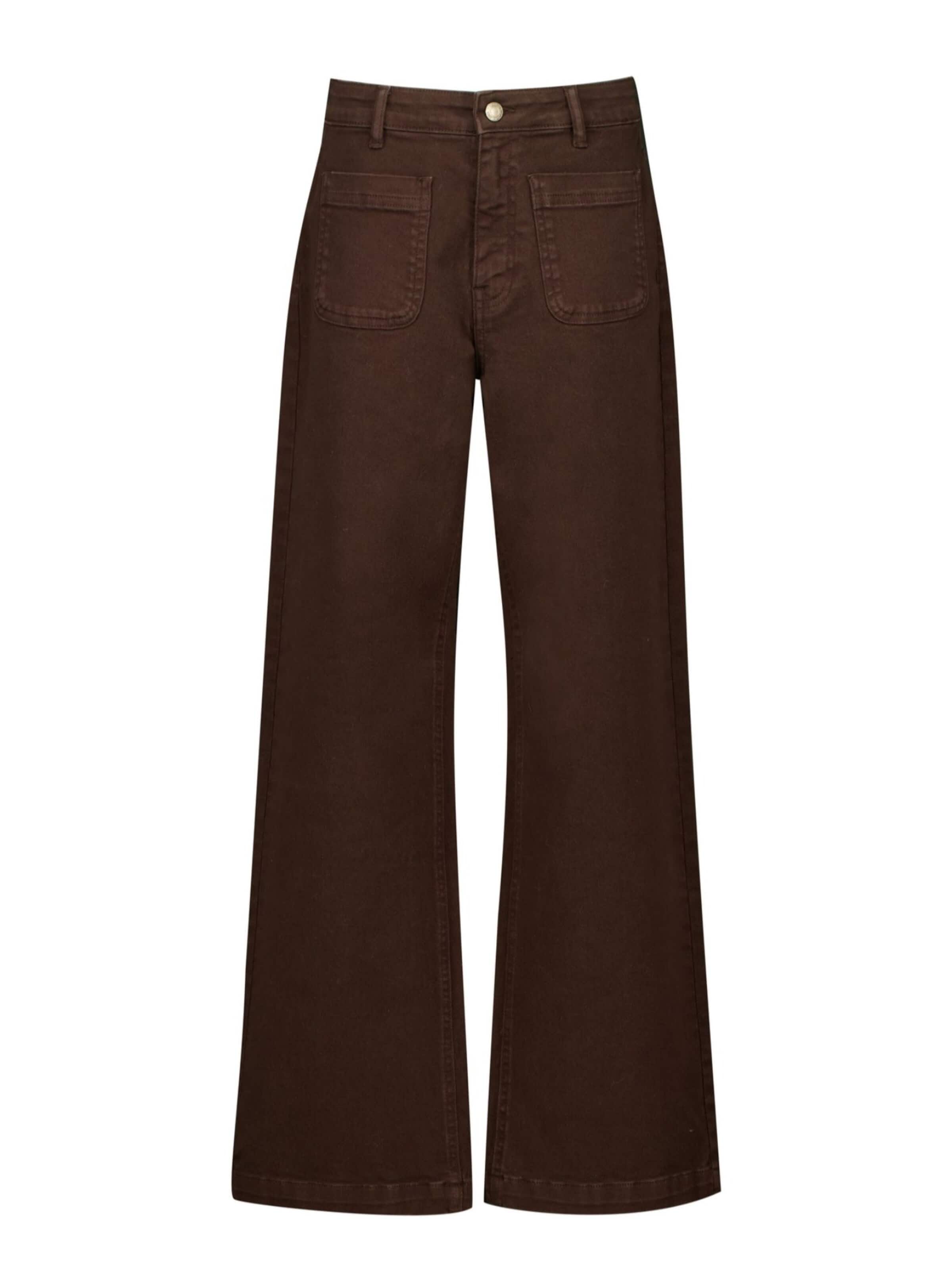 Deeluxe Loosefit Jeans in Bruin: voorkant