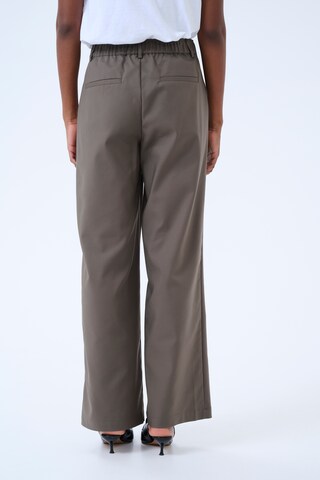 Kaffe Wide leg Broek 'Loraine' in Grijs