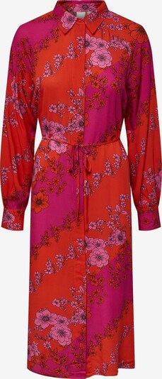 Y.A.S Robe-chemise en rose / rose / rouge feu / noir, Vue avec produit
