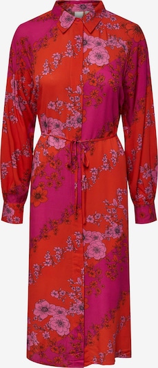 Y.A.S Shirt dress in Pink / Pink / Fire red / Black, Item view