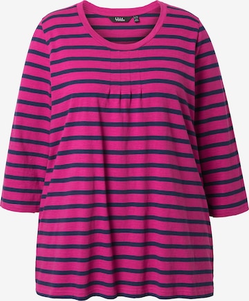 T-shirt Ulla Popken en rose : devant