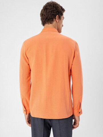 Antioch Regular fit Button Up Shirt in Orange