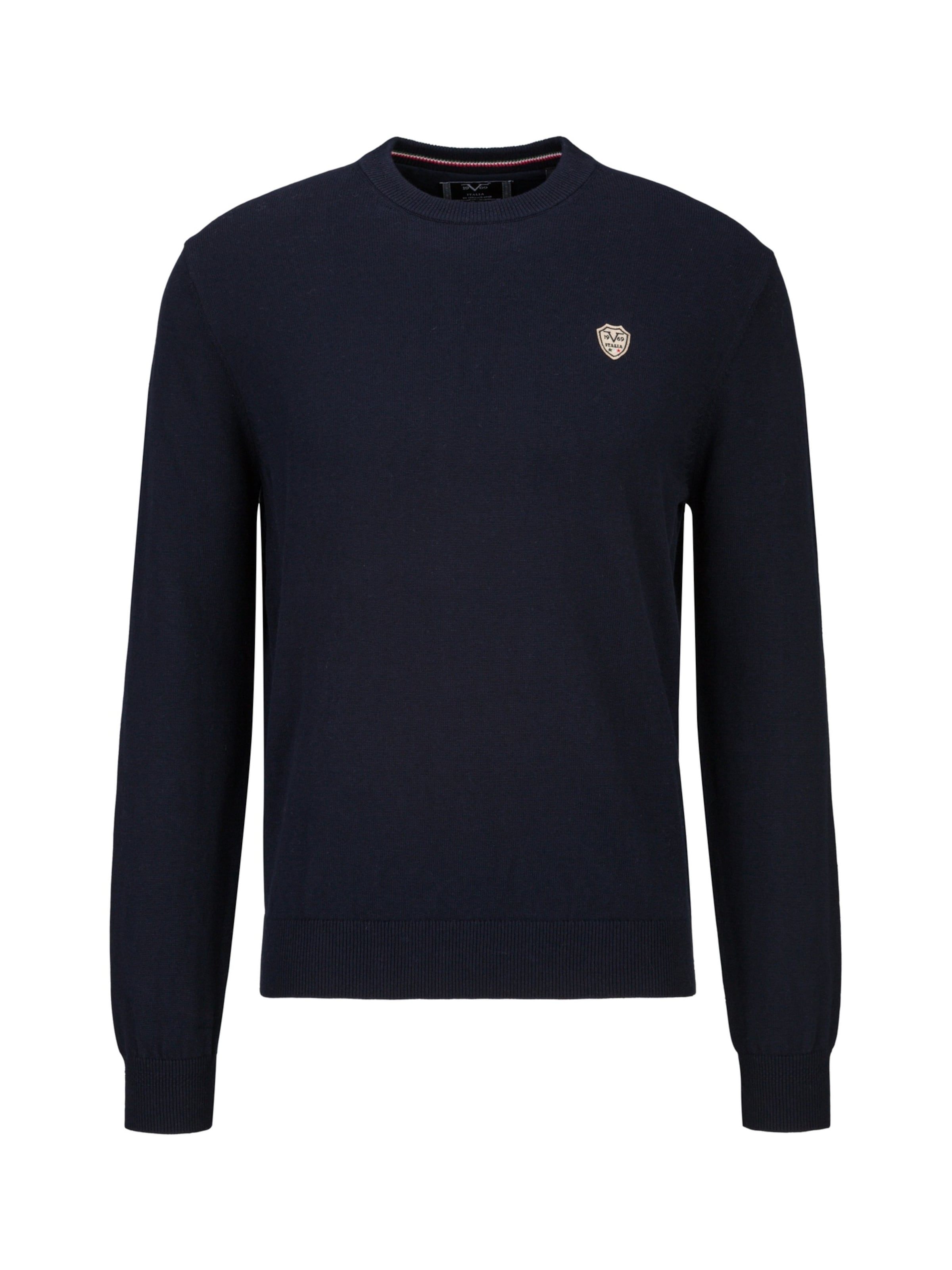 19V69 ITALIA Pullover 'Tino' in Blau: Vorderseite