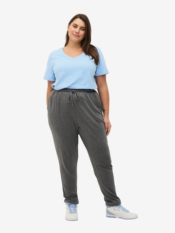 Effilé Pantalon 'Sara' Zizzi en gris