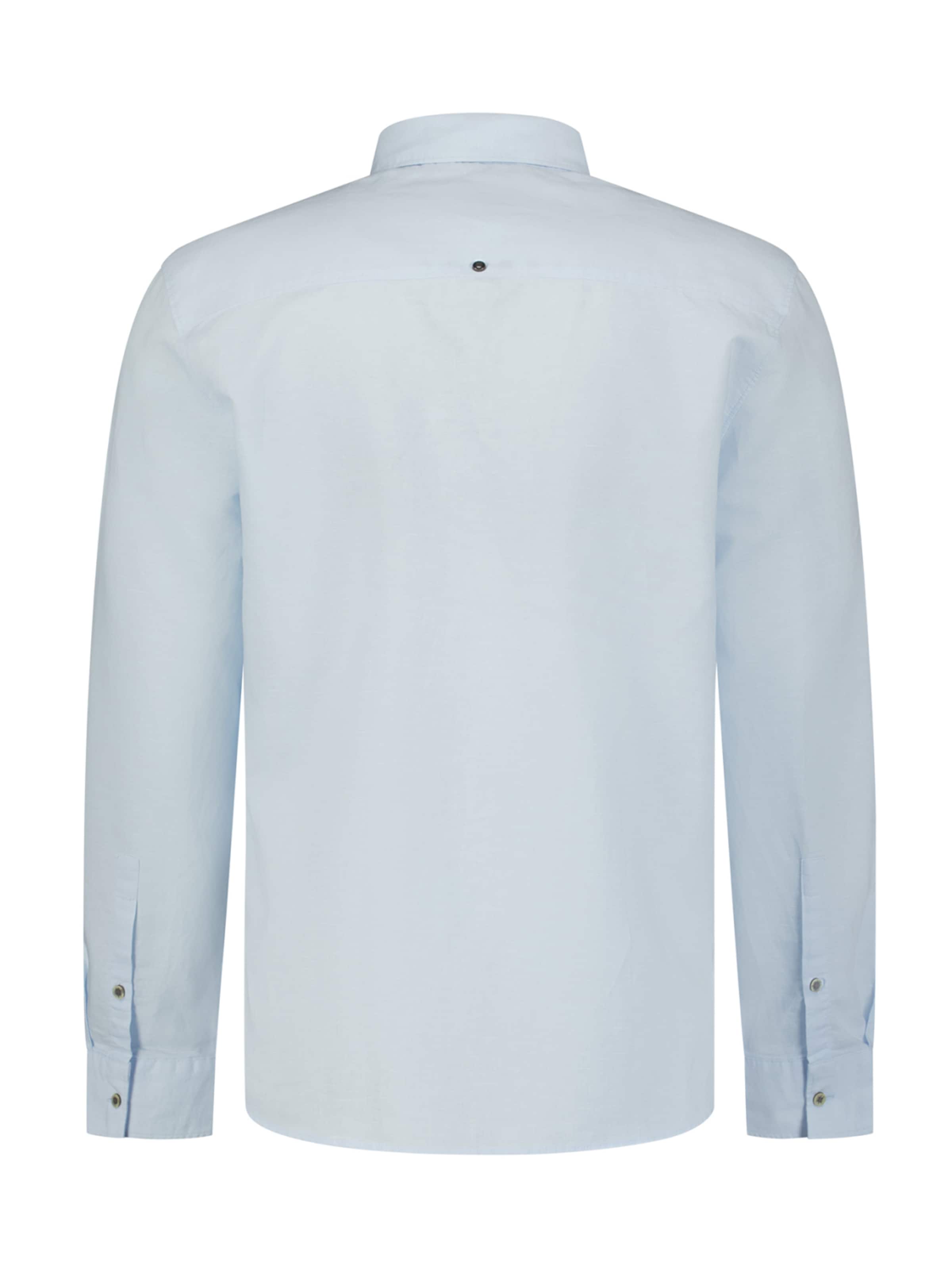 No Excess Regular Fit Skjorte i blå: tilbage