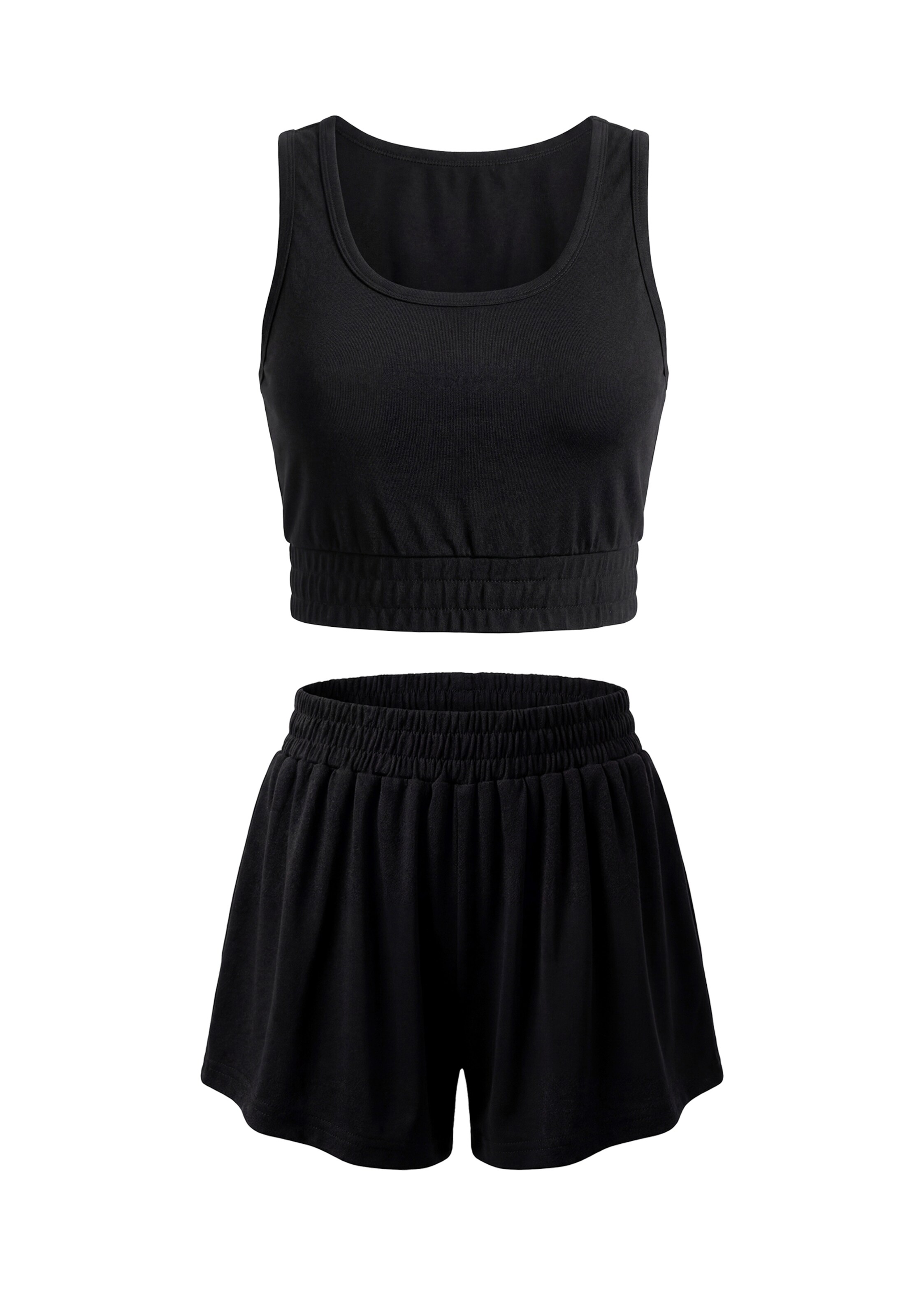Tenue d'intérieur faina en noir : devant