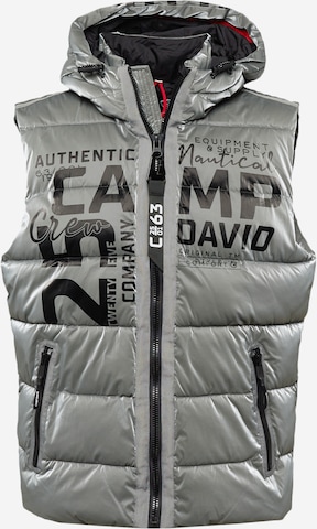 CAMP DAVID Vest in Grey: front