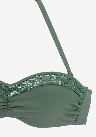 Bandeau Costum de baie două piese de la BRUNO BANANI pe verde