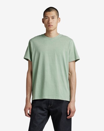 T-Shirt G-Star RAW en vert : devant