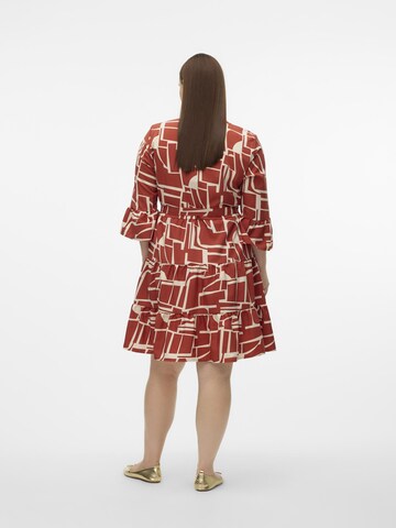 Vero Moda Curve Jurk 'ZERA' in Bruin