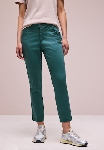 STREET ONE Regular Pants in Green: front