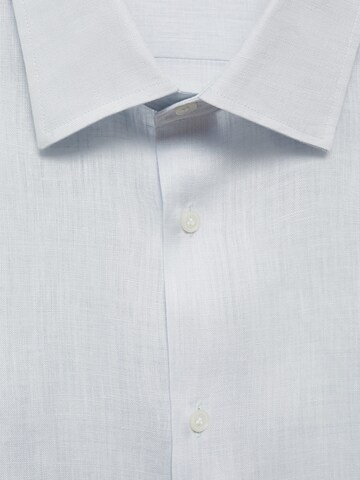 MANGO MAN Regular fit Button Up Shirt 'Parrot' in Blue