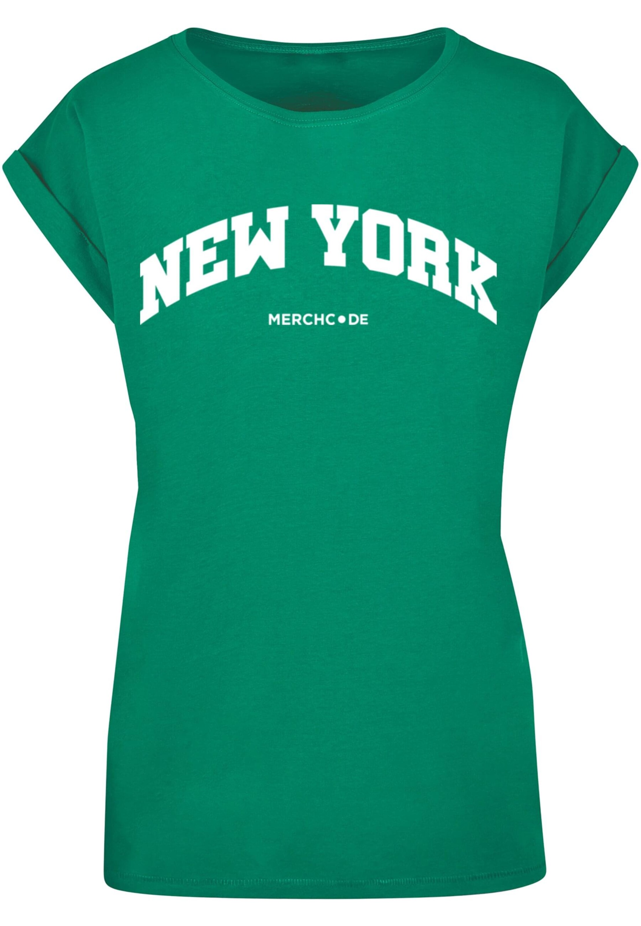 Merchcode Shirt 'New York' in Green: front
