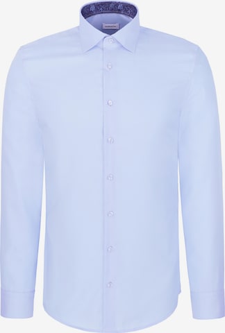 SEIDENSTICKER Slim fit Business shirt in Blue: front