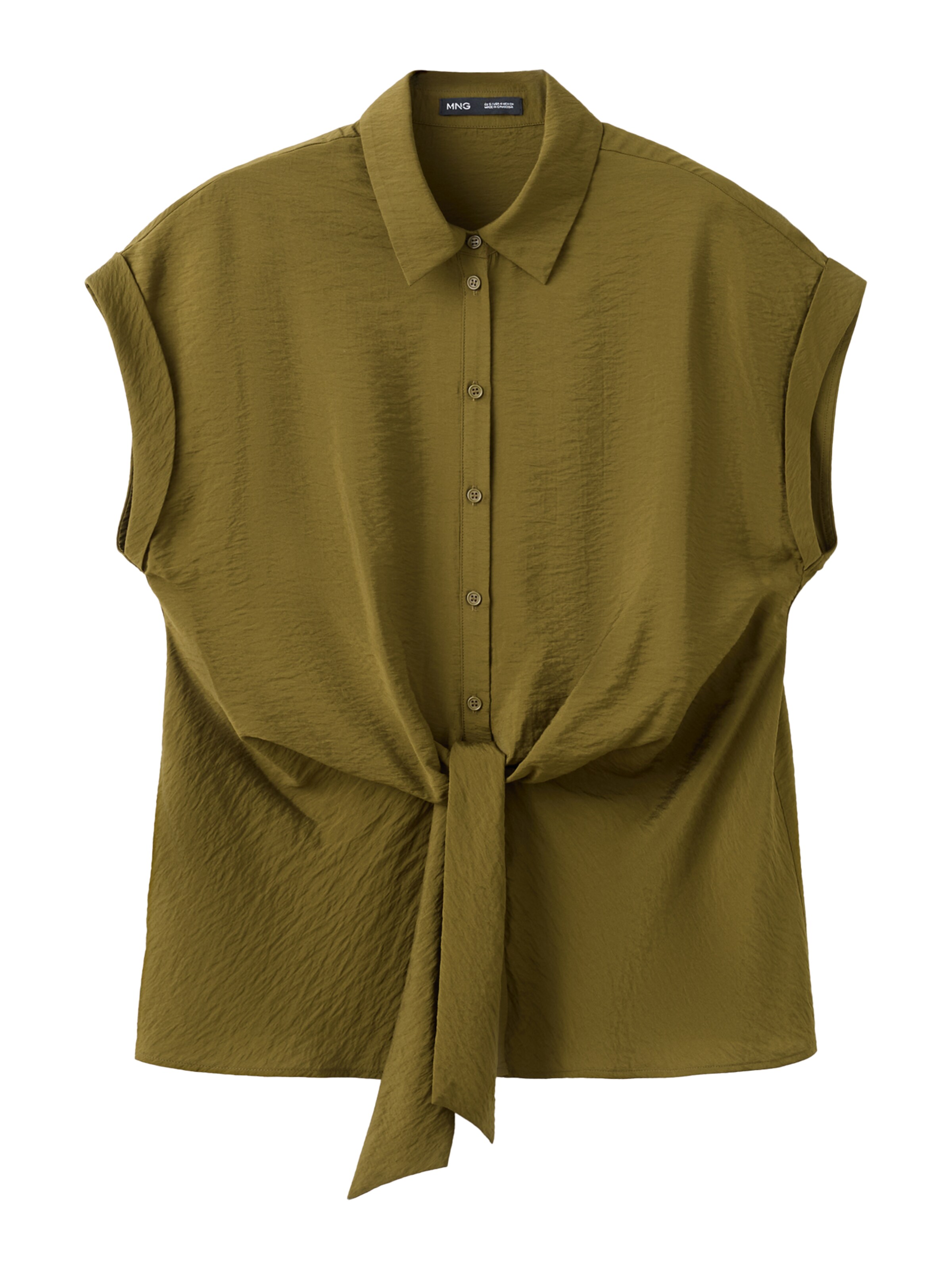 MANGO Bluzka 'NUDO' w kolorze zielony: przód