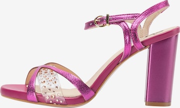 myMo at night Strap Sandals in Pink: front