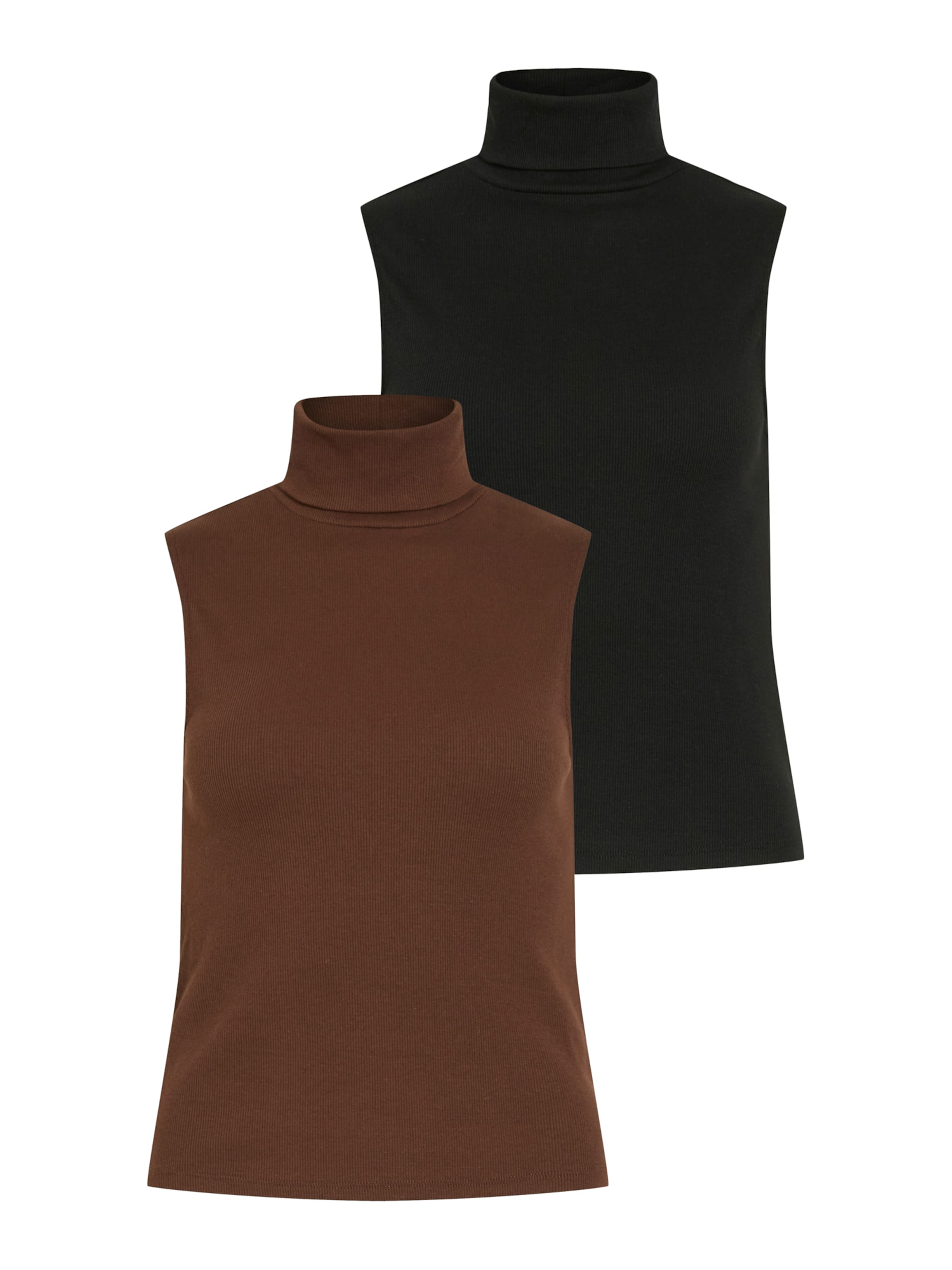 VILA Топ 'VIFelia' в кафяво: отпред