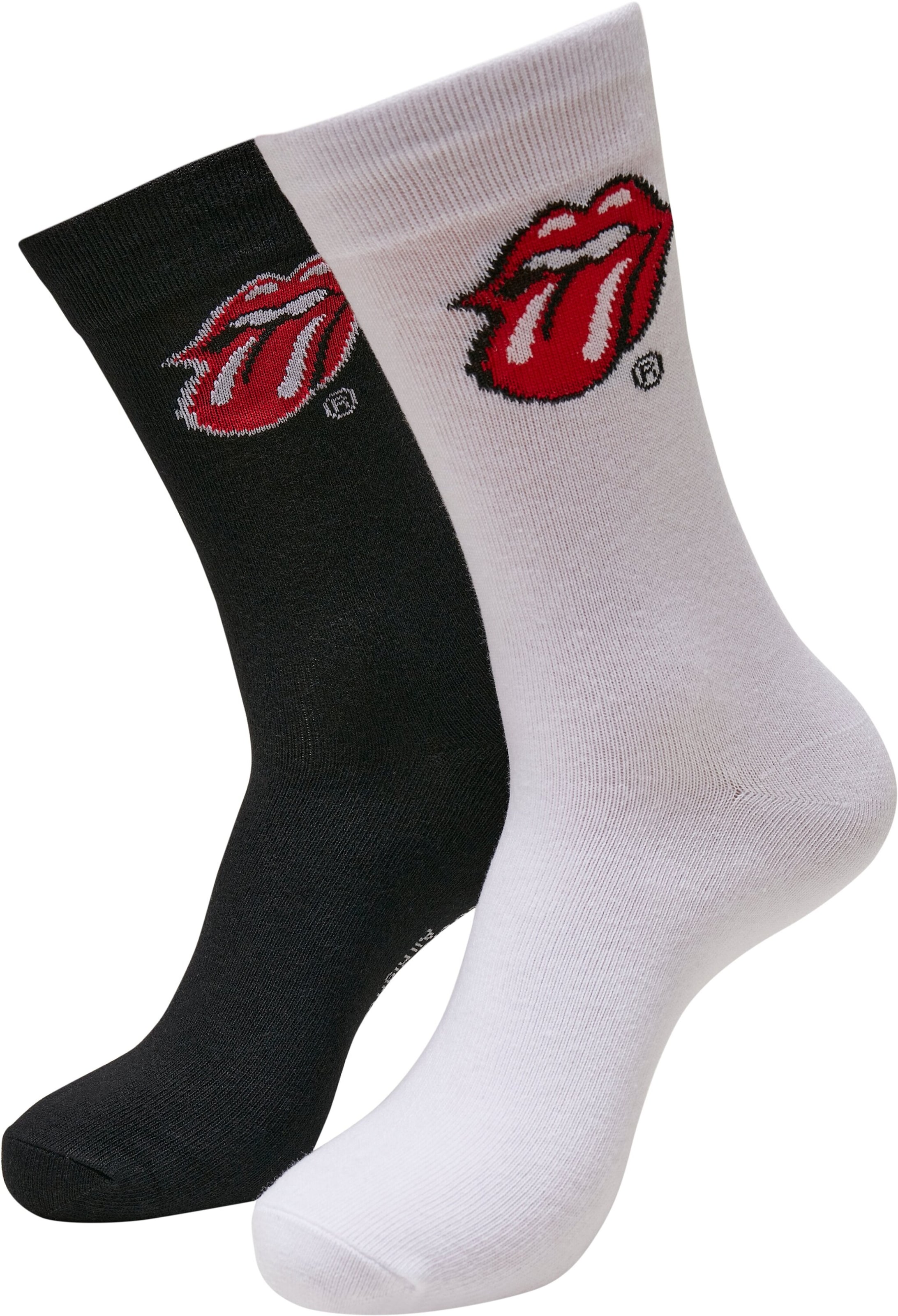 Chaussettes Rolling Stones Tongue Merchcode en Noir Blanc ABOUT YOU