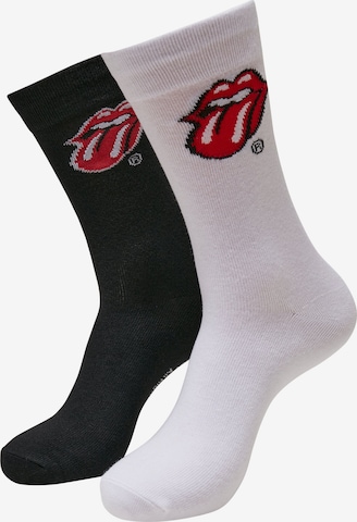 Merchcode Sockor 'Rolling Stones Tongue' i svart: framsida