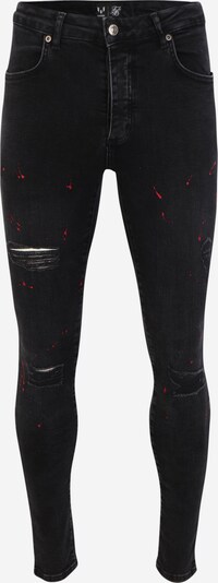 Jeans SikSilk pe negru denim, Vizualizare produs