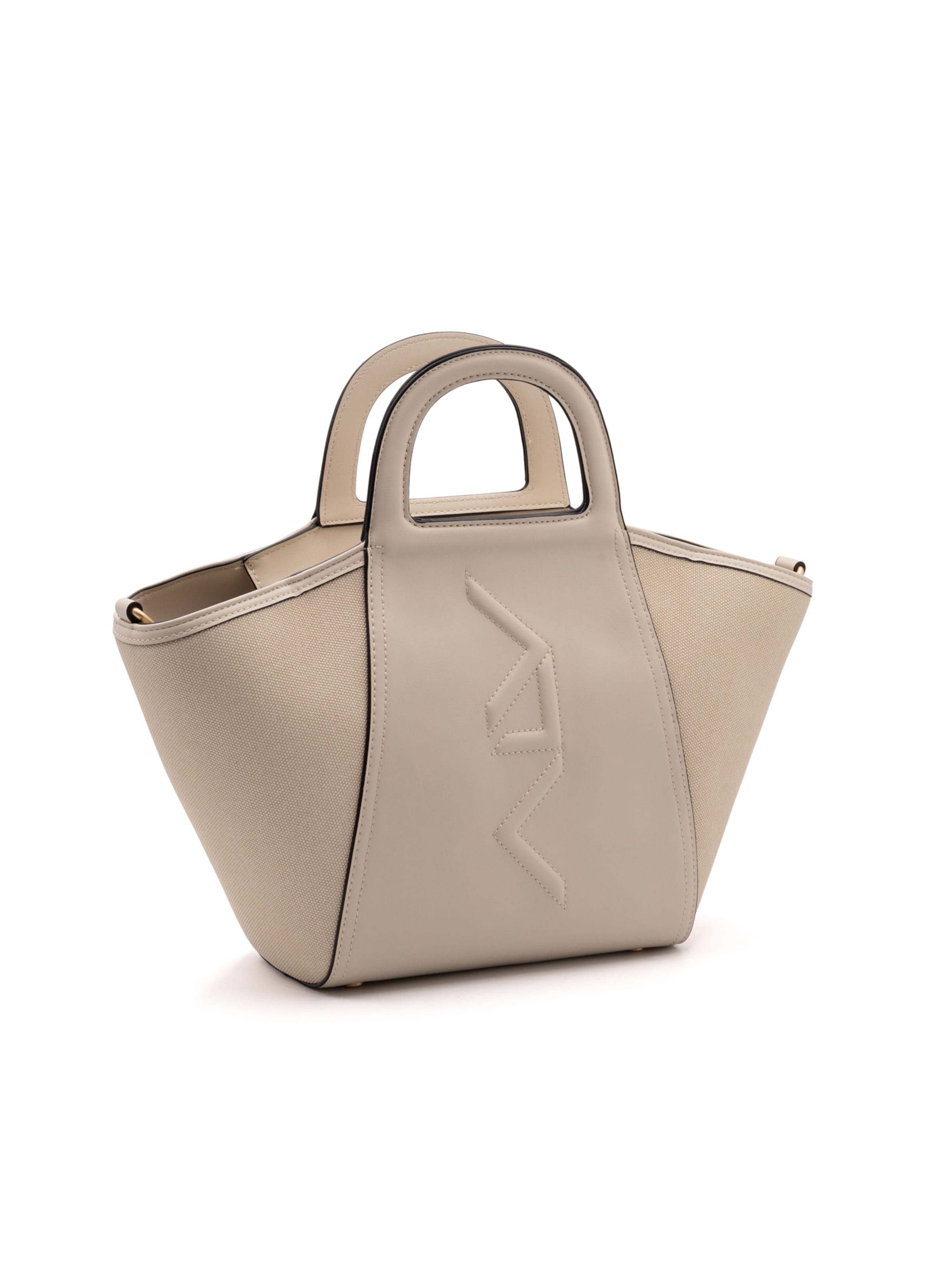 ALV By Alviero Martini Schultertasche in Weiß: Vorderseite