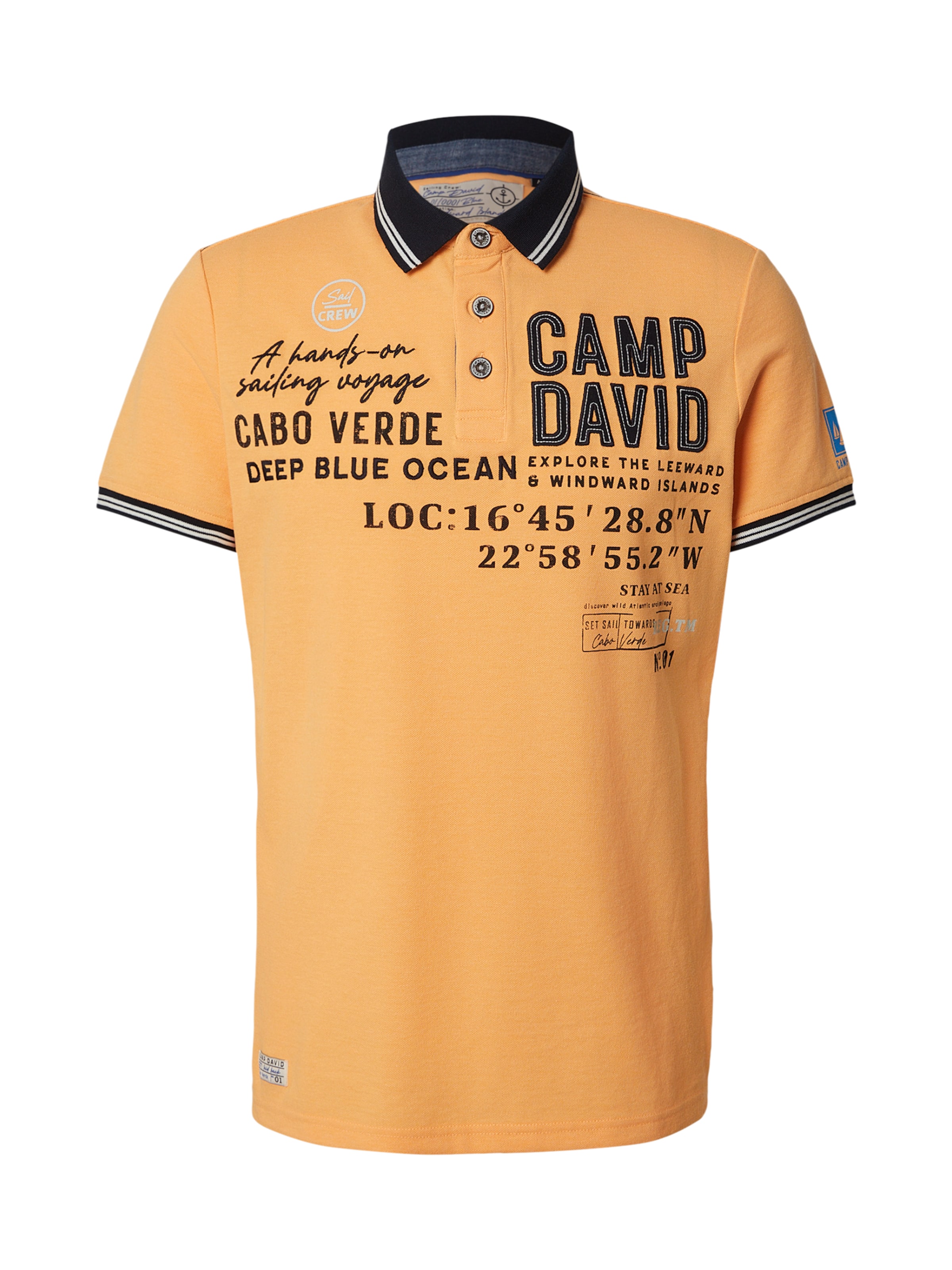 CAMP DAVID Poloshirt in Orange: Vorderseite