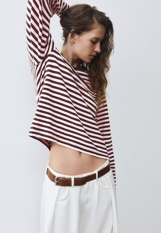 Pull&Bear Majica | rdeča barva: sprednja stran