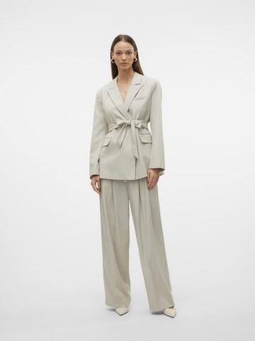 VERO MODA Wide leg Bandplooibroek in Grijs