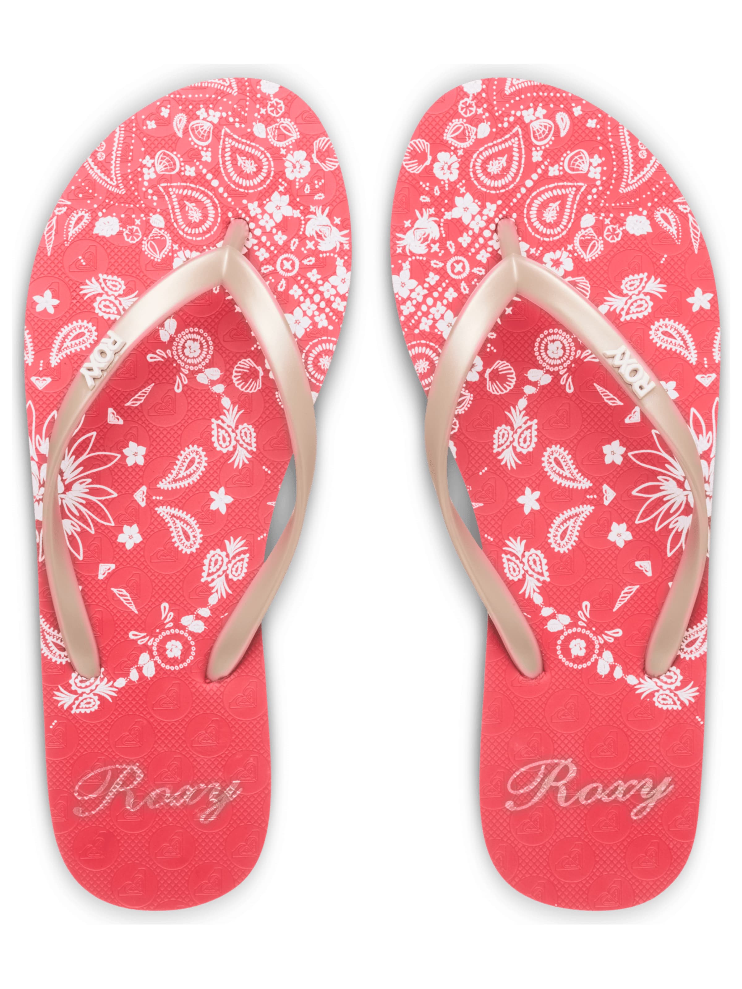 ROXY T-Bar Sandals 'New Viva' in Red