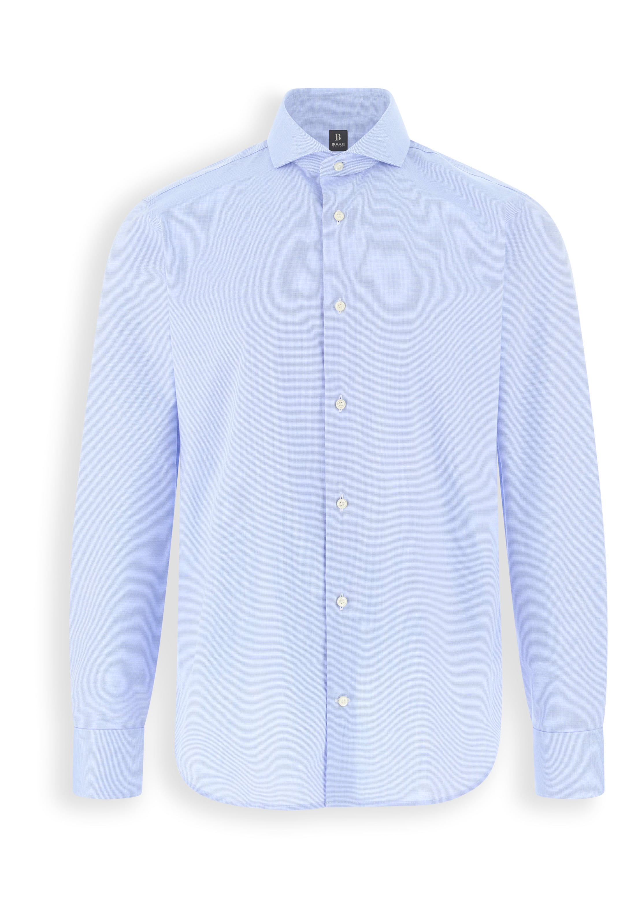 Coupe regular Chemise Boggi Milano en bleu : devant