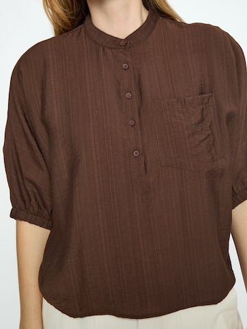 Haut 'Barbara' minus en marron